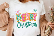 Merry Christmas Coquette Bow PNG, a Seasonal Illustration by CrexoraLab (Thumbnail 4 of 4)