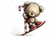 Cute Bear Christmas Sublimation, an Illustration by Craft Nest (Thumbnail 4 of 9)