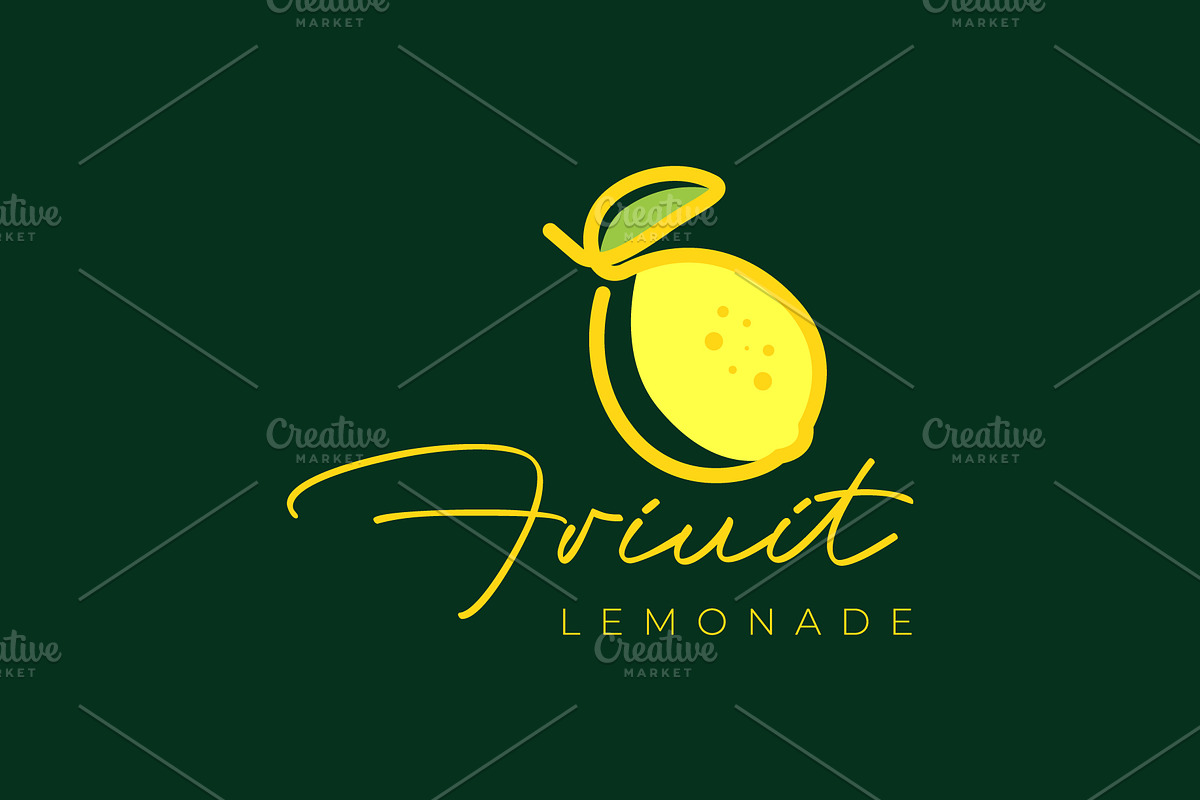 fresh fruit lemonade orange logo, a Branding & Logo Template by devastd