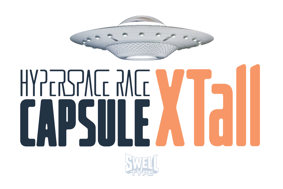 Hyperspace Race Capsule XTall, a Sans Serif Font by Swell Type (Photo 1 of 5)