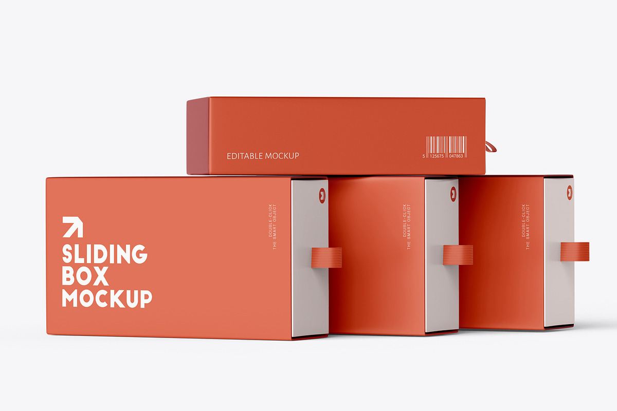 Sliding Gift Box Mockup PSD, a Packaging Mockup by Ram Studio LLC (Photo 13 of 15)