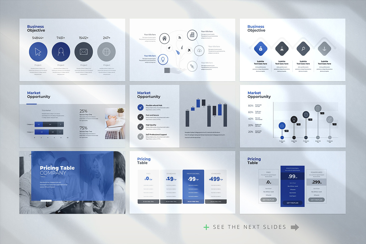 Circle Google Slides Template, a Presentation Template by White Graphic