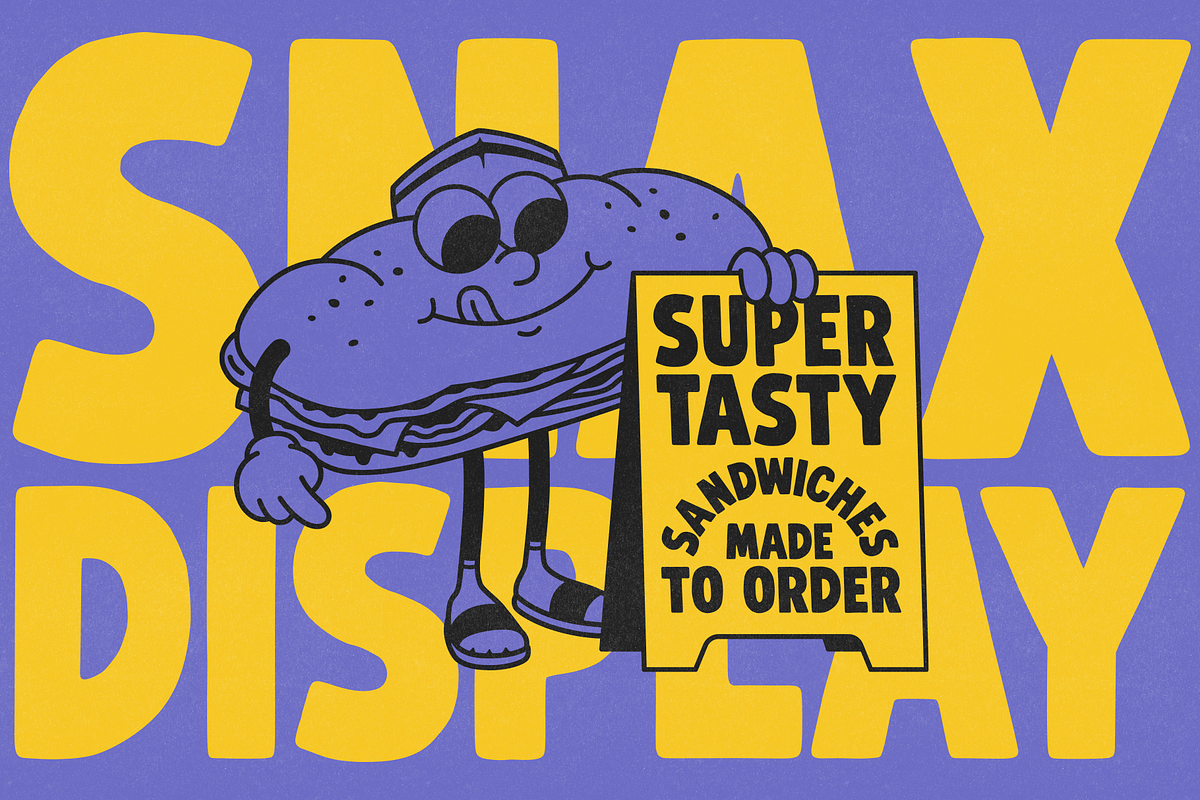 AG SNAX DISPLAY, a Sans Serif Font by Ant Gardner (Photo 4 of 5)