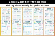 ADHD Clarity System Workbook, a Stationery Template by Designmela01 (Thumbnail 2 of 6)