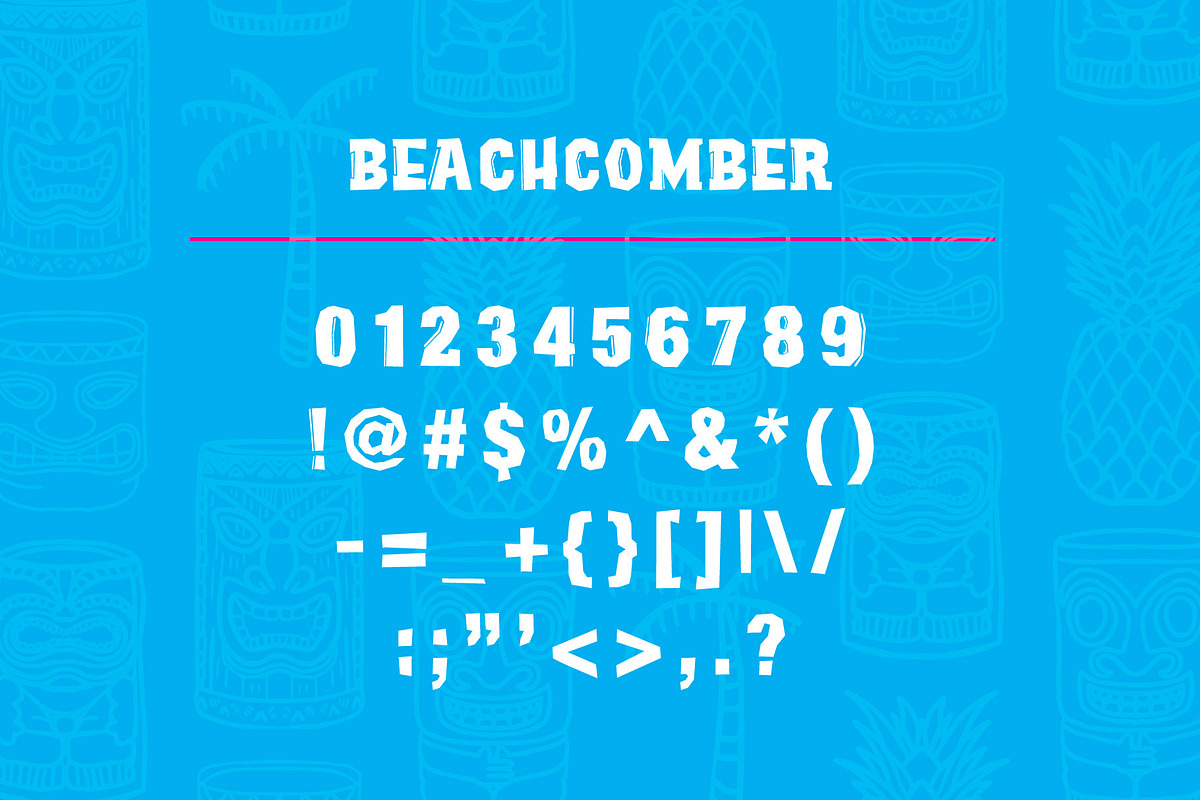 Beachcomber Font & Illustrations preview 5
