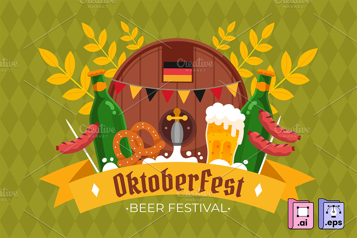 Oktoberfest Beer Festival, a Food Illustration by MISS CHATZ (Photo 2 of 3)