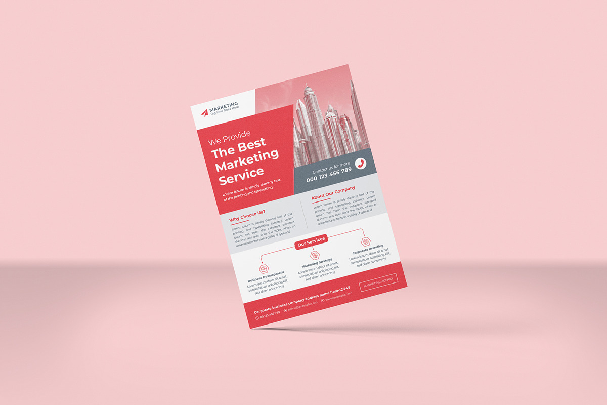 Business flyer templates, a Flyer Template by Lakhan1998 (Photo 2 of 3)