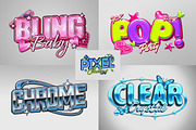Chrome Y2K Text Effect, a Layer Style Add-On by Matsero (Thumbnail 3 of 4)