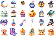 Kawaii Halloween Sublimation Clipart, a Seasonal Illustration by designcity5 (Thumbnail 2 of 5)
