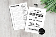 Open House Sign In Sheet Canva, a Flyer Template by CreativeVinesStore (Thumbnail 4 of 8)