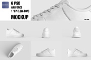 Sneakers Air Force Mockup, a Merchandise Mockup by GraphicVil (Thumbnail 3 of 9)
