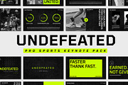 UNDEFEATED - PRO SPORTS KEYNOTE PACK, a Presentation Template by GOAT Design Co. (Thumbnail 1 of 12)