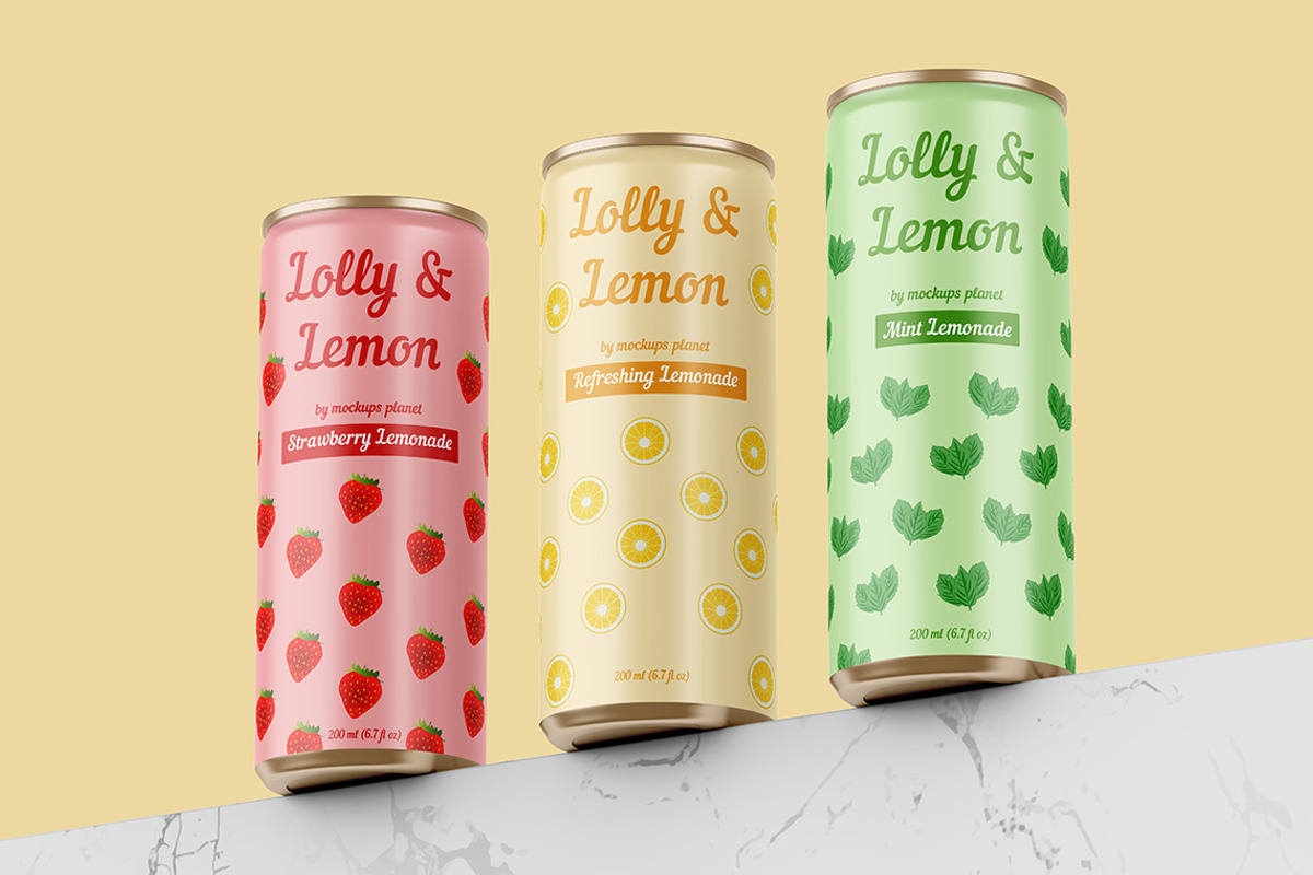 Soda Can Mockups, a Product Mockup by Mockups Planet (Photo 3 of 5)