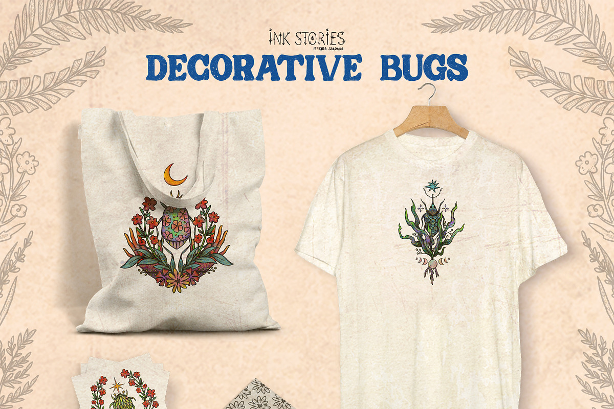 Decorative Bugs | Hand-drawn Bettles, an Animal Illustration by Ink Stories (Photo 28 of 28)