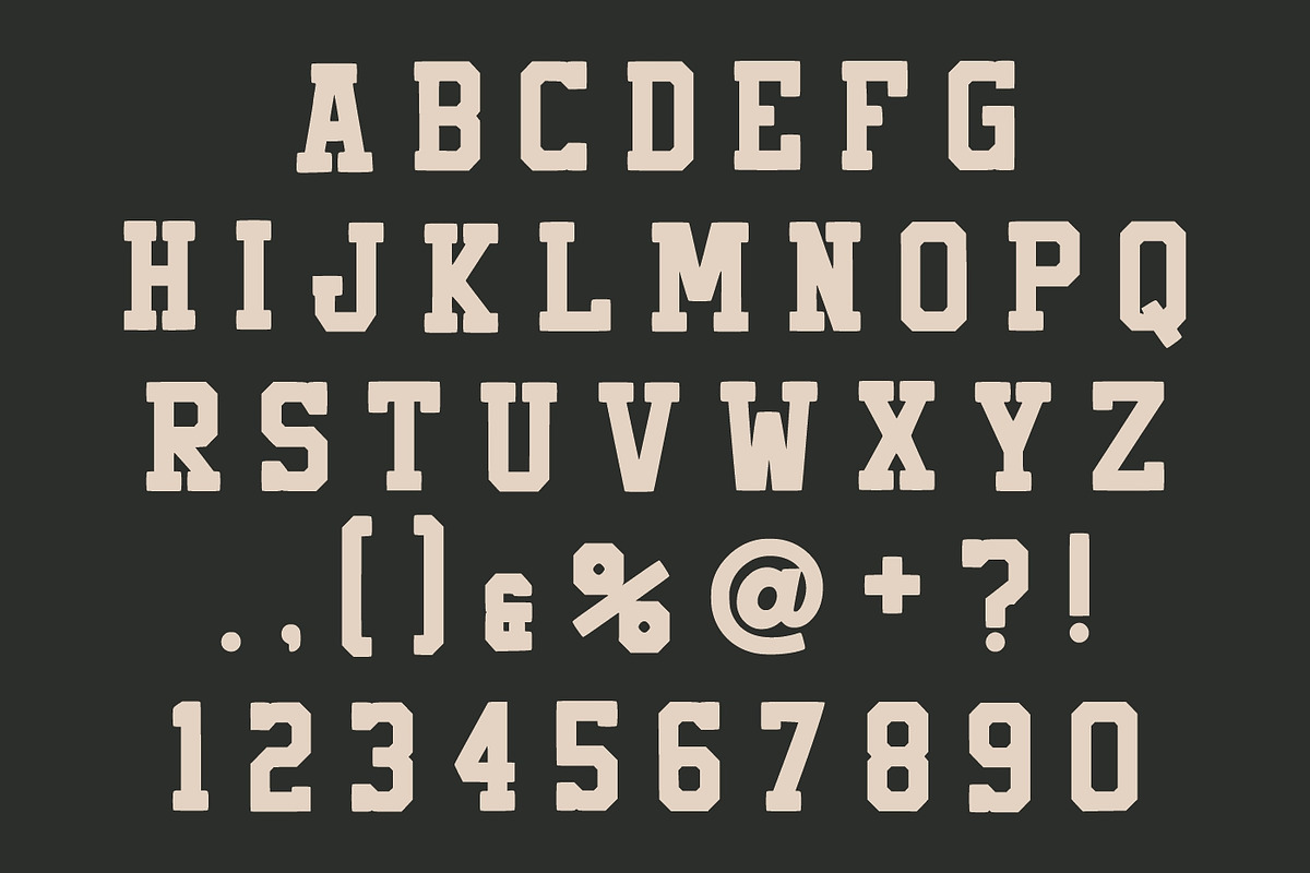 Vintage School, a Slab Serif Font by Fourteen Letter (Photo 6 of 6)