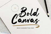 Bold Canvas - Handwritten Font, a Handwritten Font by Bluestype Studio (Thumbnail 1 of 8)