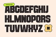 Quinia Retro - Boldextrude Food Font, a Sans Serif Font by Nirmana Visual (Thumbnail 3 of 15)