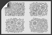 Flowers Coloring Pages, an Illustration by Katika Shop (Thumbnail 2 of 7)