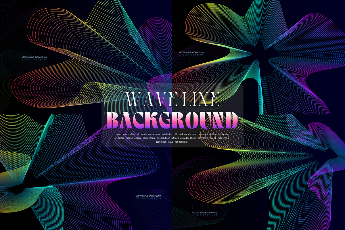 Abstract Waves Line Background, a Background Graphic by Artlogs x Modaldesain (Photo 1 of 5)