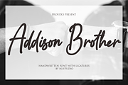 Addison Brother, a Script Font by NJ Studio (Thumbnail 1 of 12)