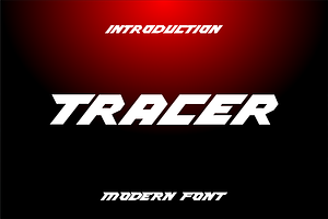 Tracer font
