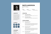 Minimal Resume and Cover Letter, a Resume Template by PixelStudio (Thumbnail 4 of 4)