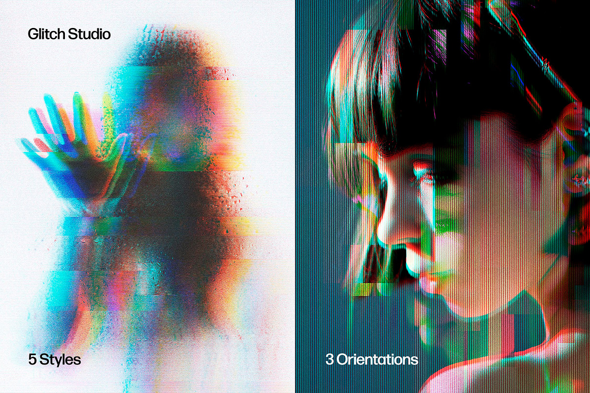 Glitch & Distortion Effects Bundle, a Layer Style Add-On by pixelbuddha.net (Photo 7 of 11)