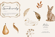 autumn woodland clipart collection, a Decorative Illustration by Patishop Art (Thumbnail 6 of 9)