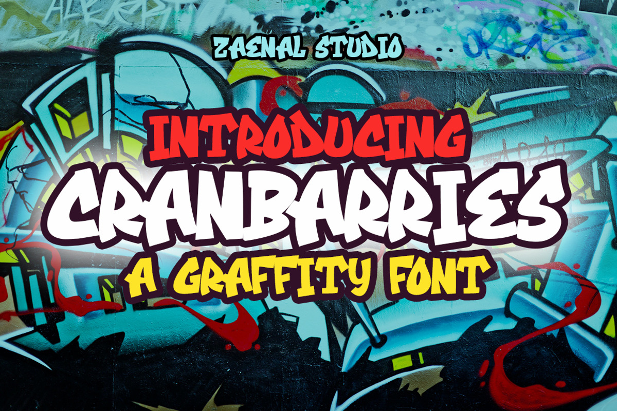 Cranbarriez, a Script Font by Zaenal Studio (Photo 1 of 11)
