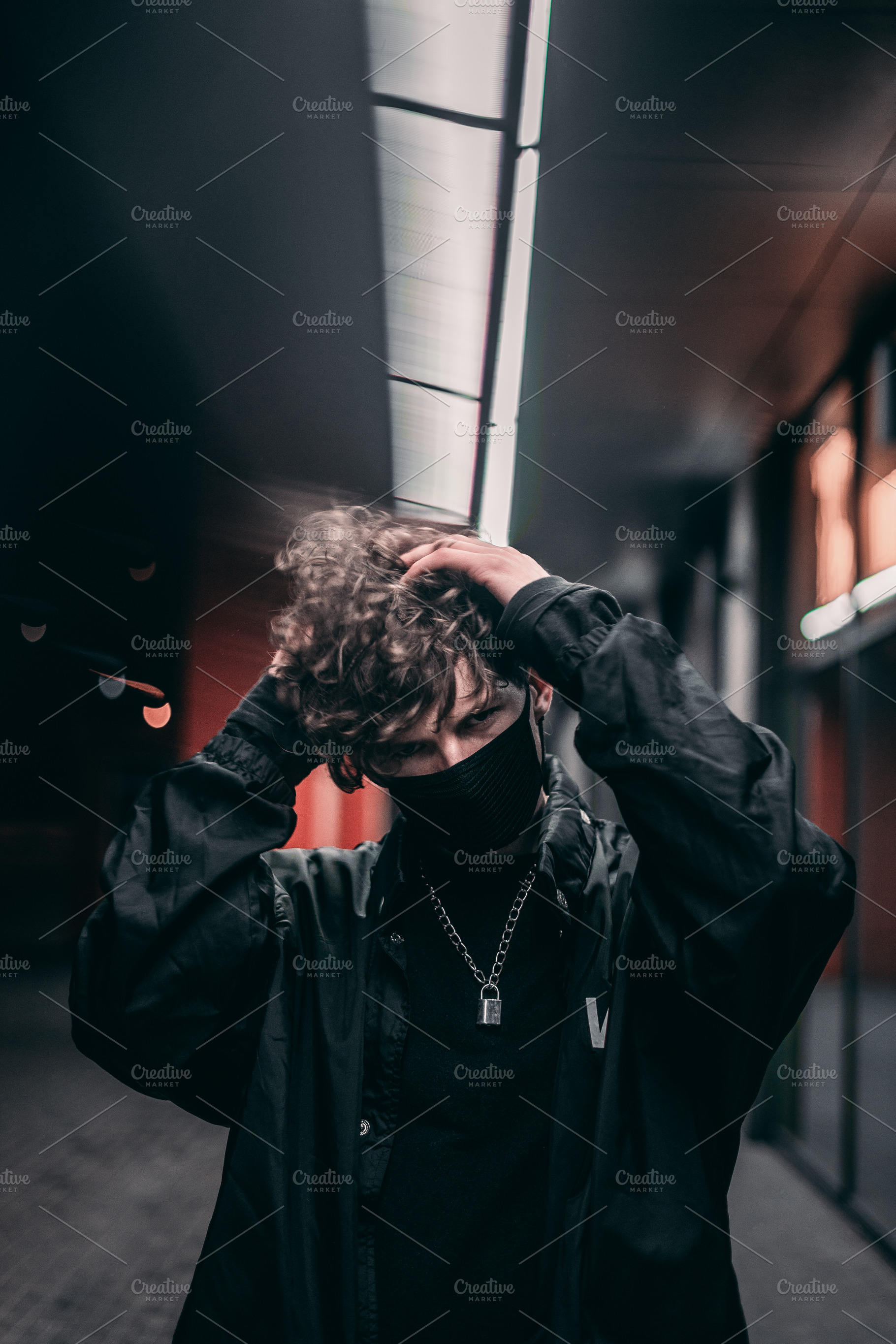 boy with black mask on face, a Beauty & Fashion Photo by Elijah