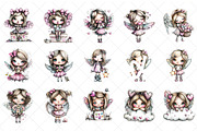 Dreamy Cupids Whimsical Valentine, an Illustration by SinaCreation (Thumbnail 2 of 7)