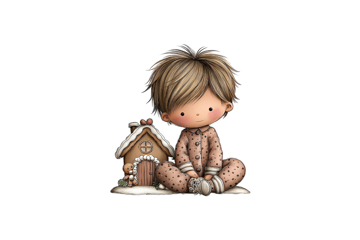 Christmas Pajama Party Clipart, an Illustration by Craft Nest (Photo 9 of 11)