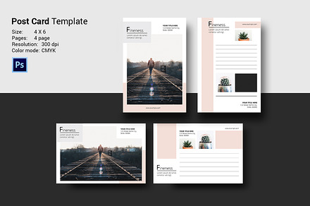 Multipurpose Postcard V1212, a Card Template by Template Shop