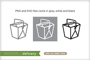 Minimal delivery icons, an Outline Icon by Picture Window (Thumbnail 5 of 5)