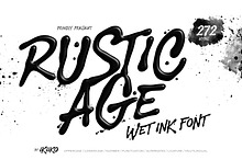 Rustic Age - Wet Ink Font