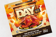 Thanksgiving Day Flyer Template, a Flyer Template by Tarommir (Thumbnail 3 of 3)