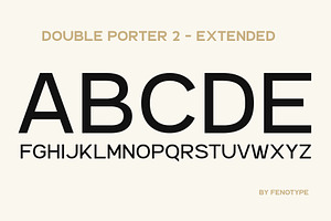 Double Porter 12 FONTS EXTRAS