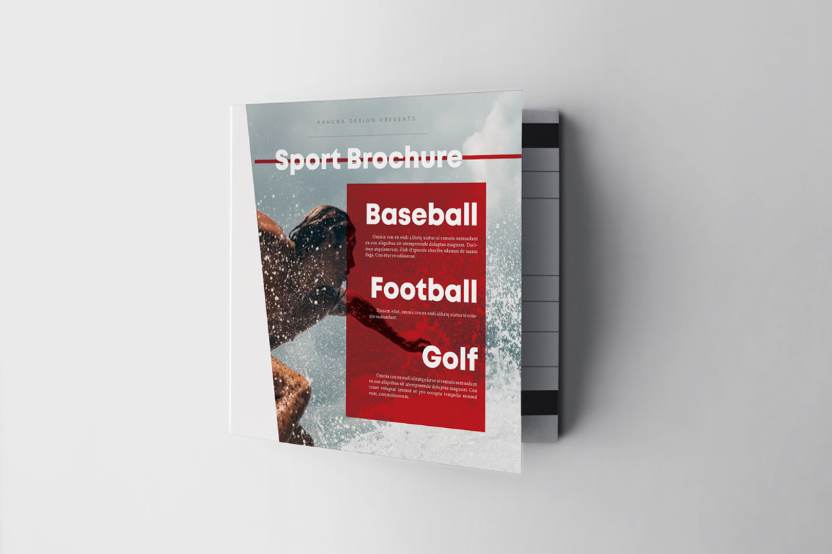 Sport Square Trifold Brochure, a Brochure Template by Kahuna Design (Photo 2 of 4)
