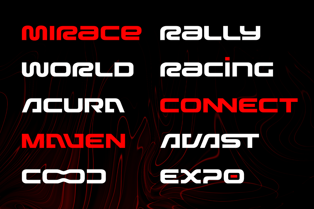 Cravend - Techno Wide Display, a Sans Serif Font by Namara Creative Studio (Photo 6 of 11)