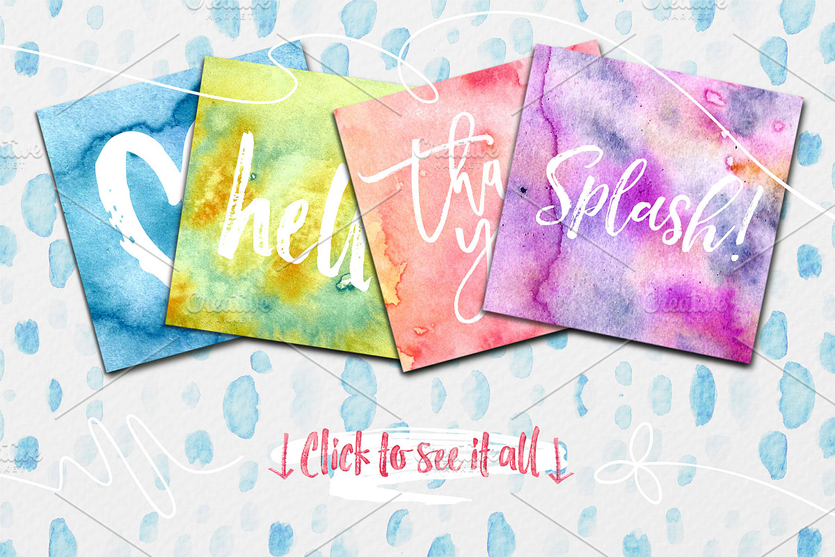 Watercolour Splash 350+ Textures PNG, a Texture Graphic by JasGraphicTools (Photo 5 of 16)