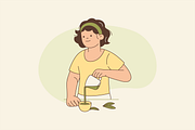 People with Matcha Illustration, an Object Graphic by Jump Studio (Thumbnail 12 of 12)