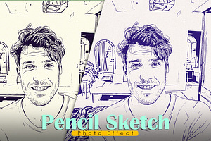 Pencil Sketch - Photo Effect, a Layer Style Add-On by Vatdesign