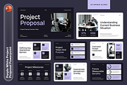 Purple White Project Proposal, a Presentation Template by Sixtemp (Thumbnail 1 of 3)