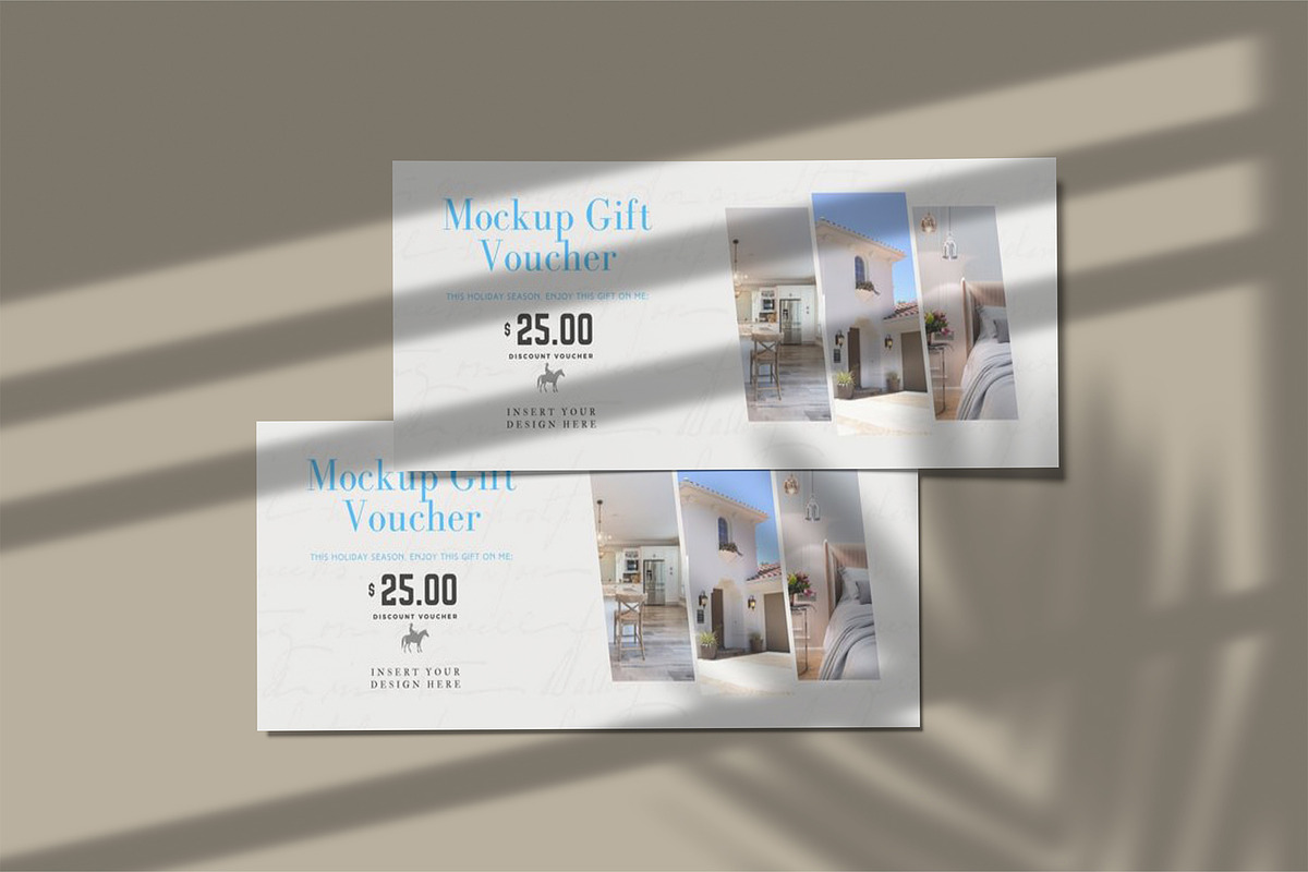 Gift Voucher Mockup, a Print Template by lamorastudio (Photo 2 of 12)