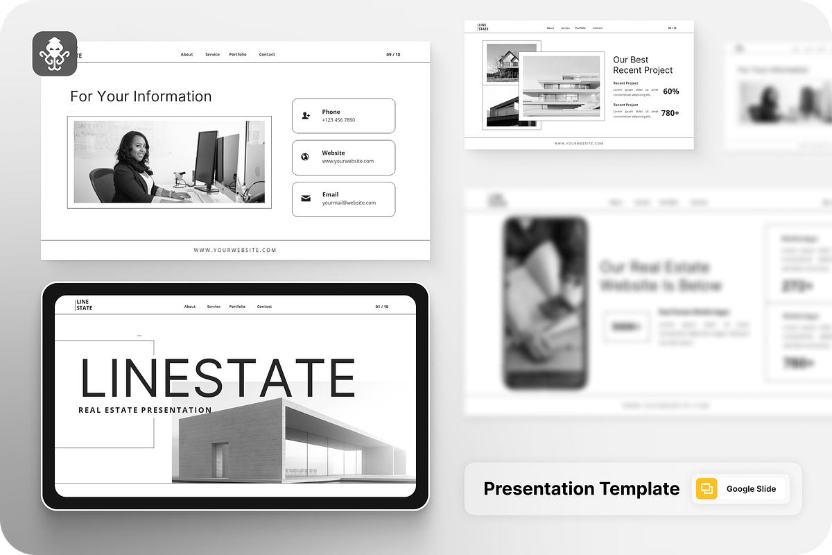 Real Estate Presentation GoogleSlide, a Presentation Template by SquidPixey (Photo 1 of 6)