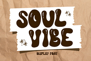 Soul Vibe - Display Font
