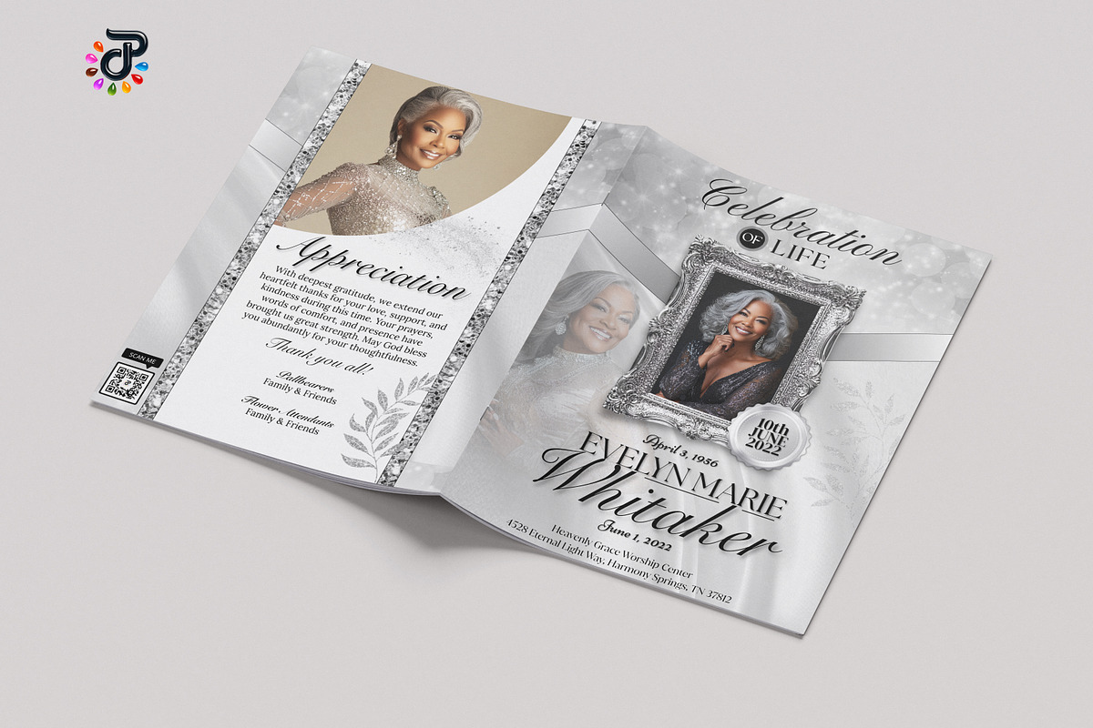 Elegant Canva Obituary Template, a Brochure Template by Protech Design ENT (Photo 5 of 9)