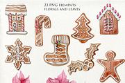 Watercolor set of winter fir wreaths, a Decorative Illustration by Antikva17 (Thumbnail 7 of 7)