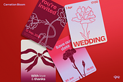 Carnation Flowers Vector Set, a Decorative Illustration by My.Ordinarty (Thumbnail 8 of 10)
