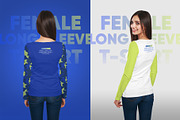 Female Long Sleeve T-Shirt Mockups, a Shirt Mockup by Hi, Mock-Up! (Thumbnail 8 of 9)